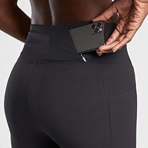 Athleta Quest Hybrid Tight Leggings, Black, Petite, Size 2P